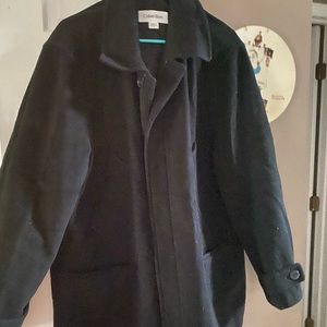 Women’s Calvin Klein black pea coat size medium